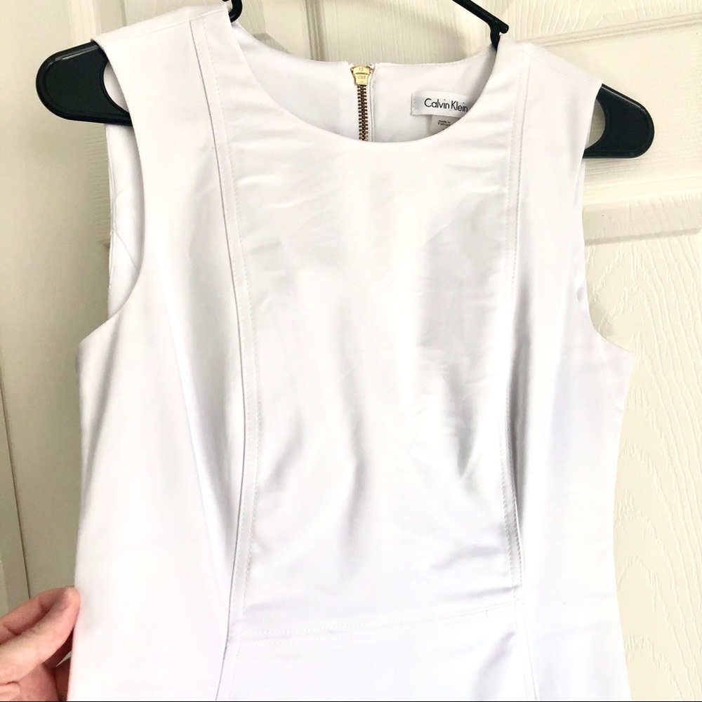 White Calvin Klein dress